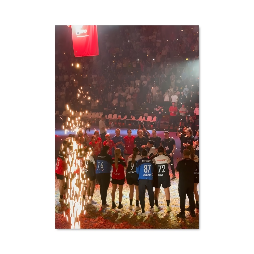 Poster Flamme et Amitié – affiche Handball